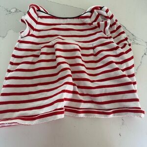 Petit bateau baby dress 6 months nautical stripes red French brand